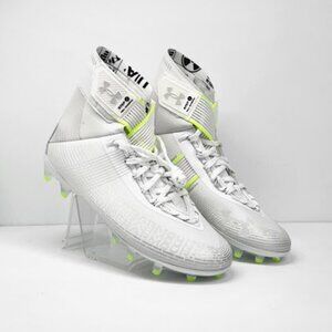 UNDER ARMOUR Highlight MC 3023716-106 White Men's Football Cleats Size 10.5 NEW